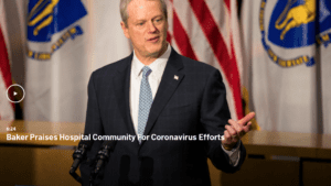 Governor Charlie Baker and Human Services Secretary Alex Azar spoke about how health care systems are fairing during the coronavirus pandemic.